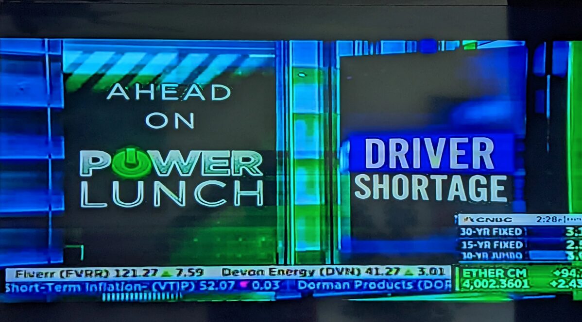 Centerline on CNBC: Solving the truck driver shortage